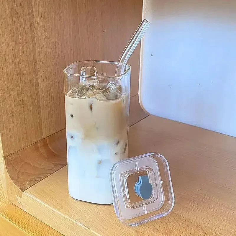 Square Heat Resistant Glass Cup