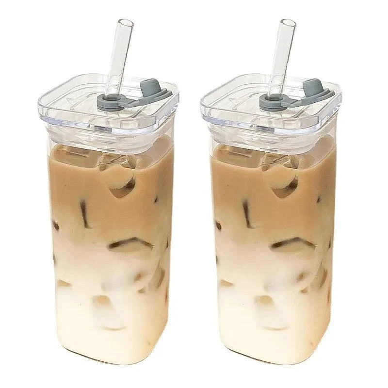 Square Heat Resistant Glass Cup
