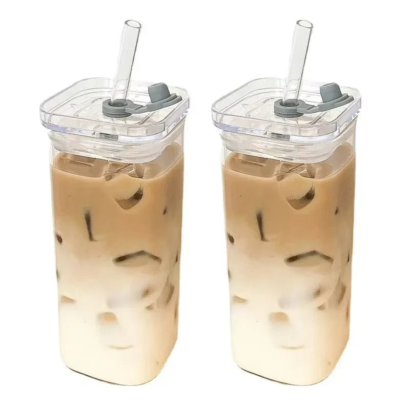 Square Heat Resistant Glass Cup
